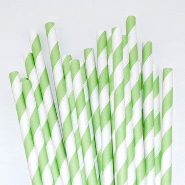 Paper Straws – Angled Stripe