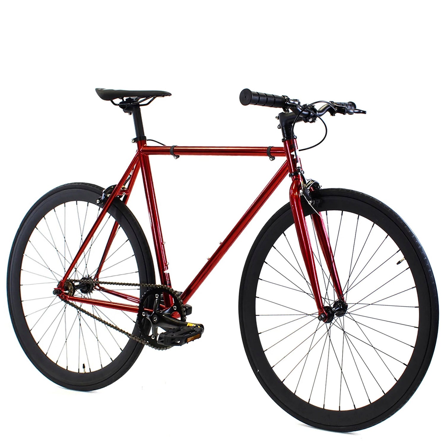 red fixie bike