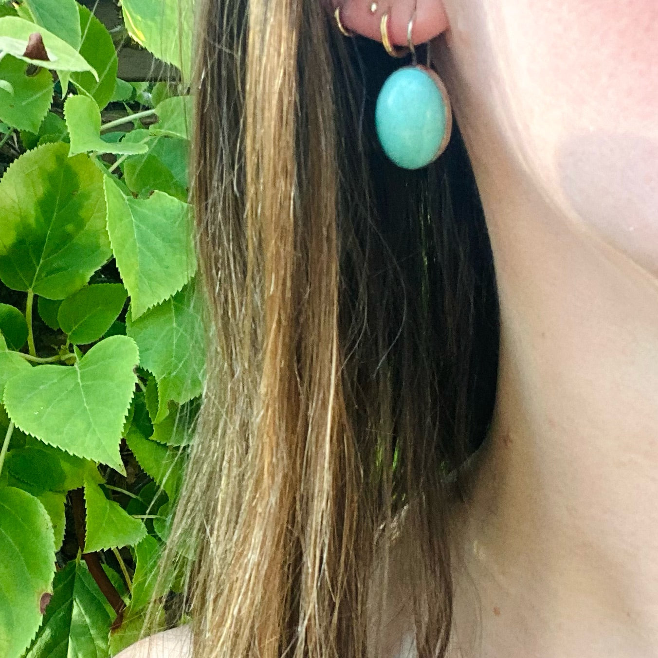 Tranquil Turquoise Earbobs in Sterling Silver
