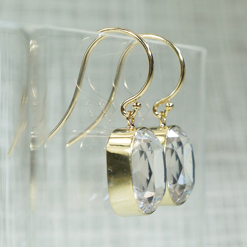 Jazz Age Crystal Drop Earrings – Gem Set Love