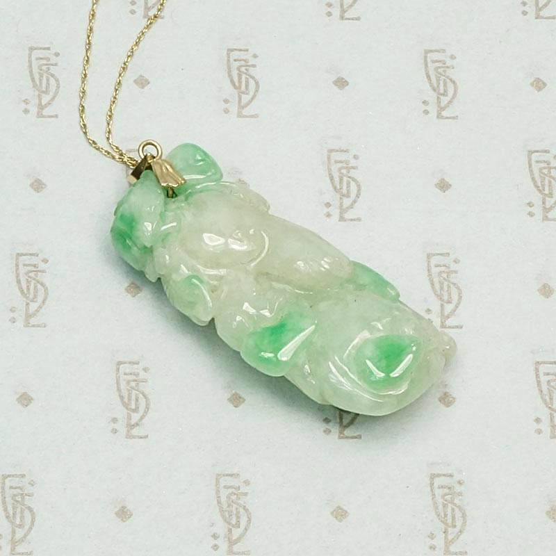 carved jade pendant