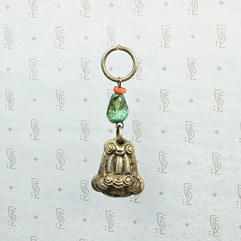 Chinese Wok Key Chain Charm in Sterling Silver