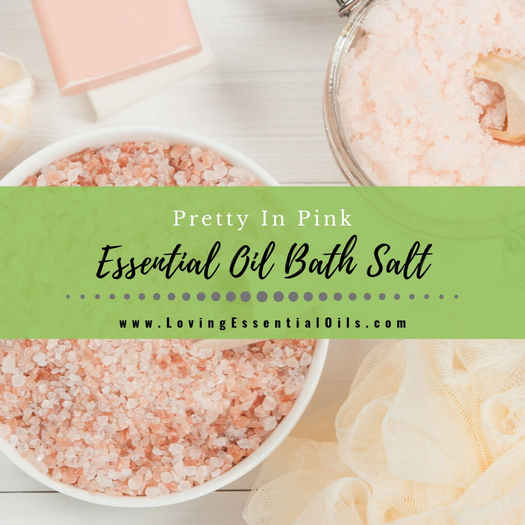 Aromatherapy smelling salts with pink Himalayan salt and essential oils