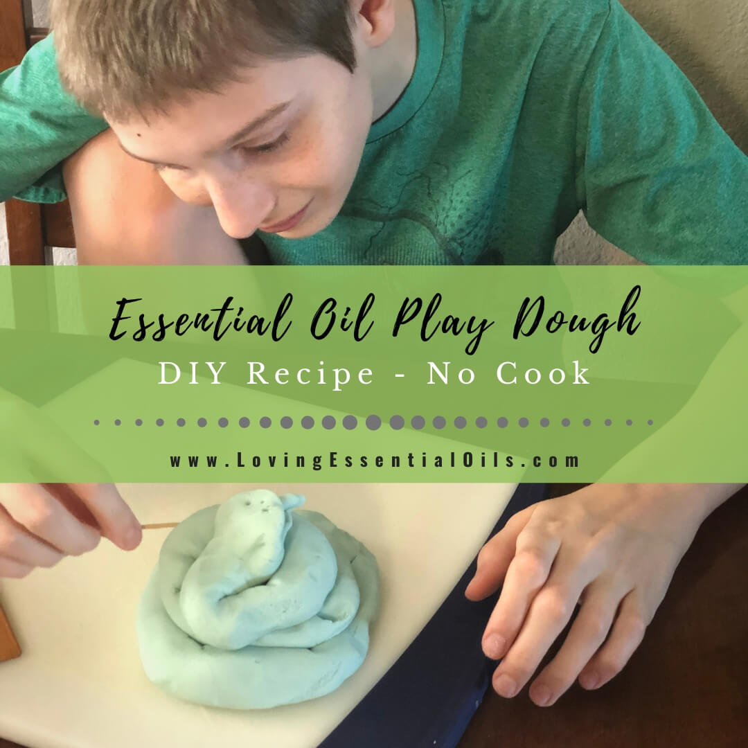 Homemade Essential Oil Play Dough - Easy No Cook Playdough Recipe