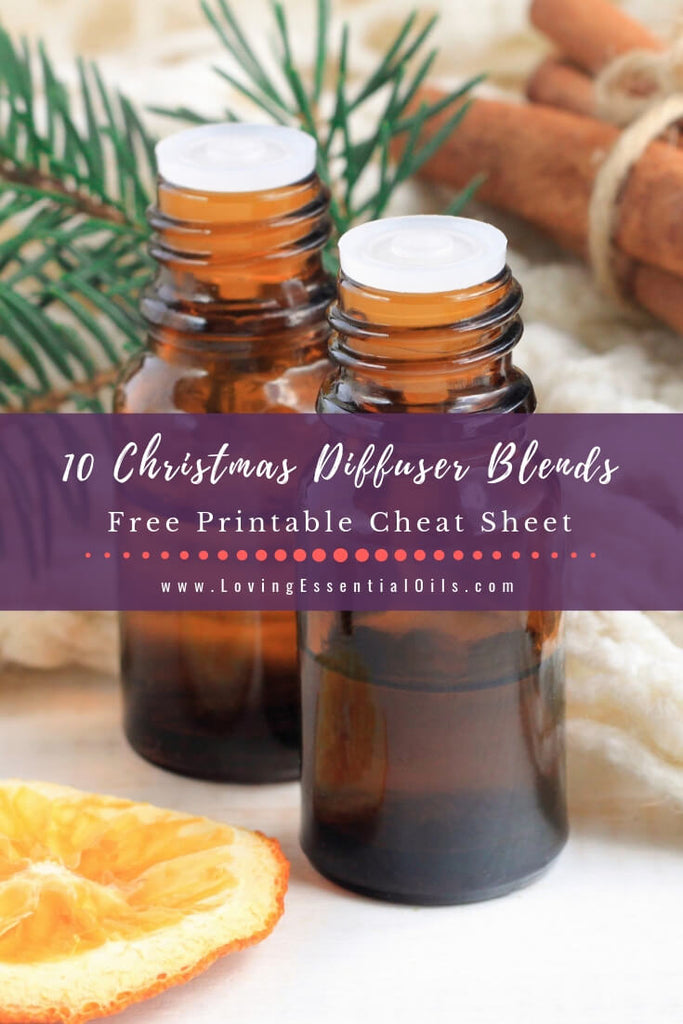 10 Christmas Essential Oil Recipes - Free Printable Guide by Loving Essential Oils