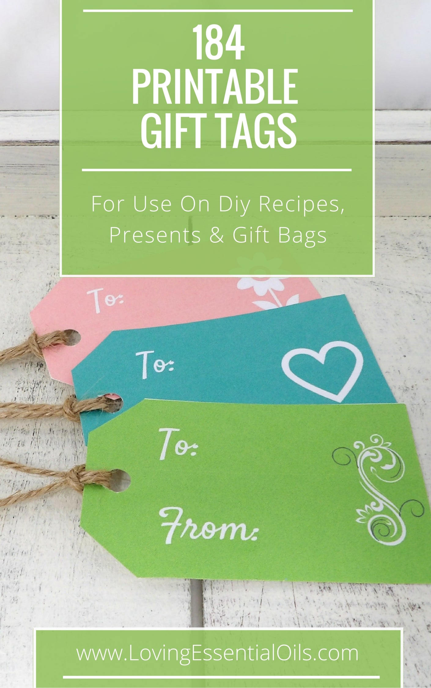 184 Free Printable Blank Gift Tags For DIY Recipes, Presents & Gift Bags