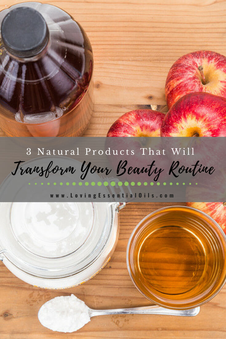 3 Natural Products That Will Transform Your Beauty Routine - baking soda, apple cider vinegar, coconut oil