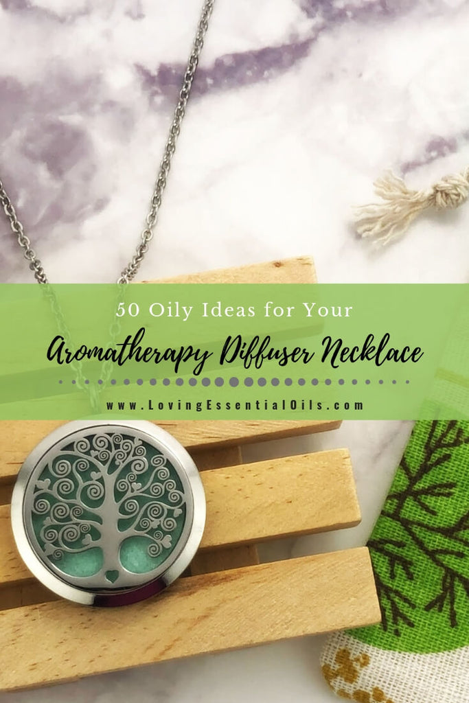 Aromatherapy Essential Oil Diffuser Necklace - MonogramHub.com