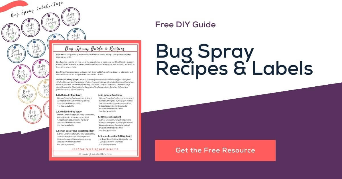 Bug Spray Recipes and Printable Labels by Loving Essential Oils