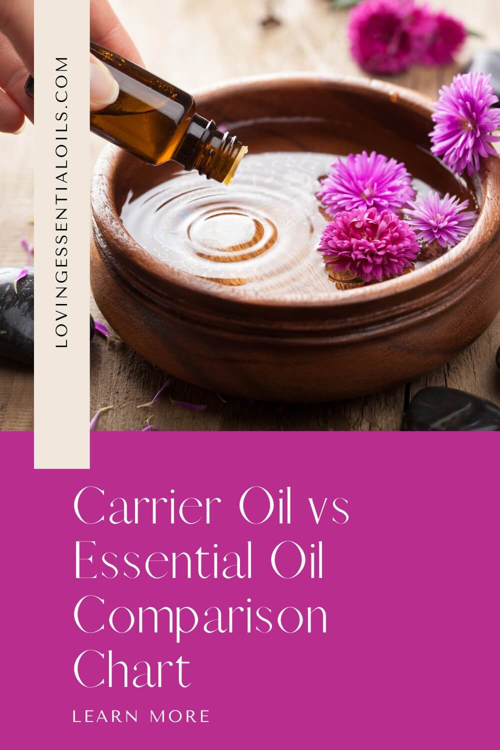 Carrier Oil vs Essential Oil Comparison Chart by Loving Essential Oils