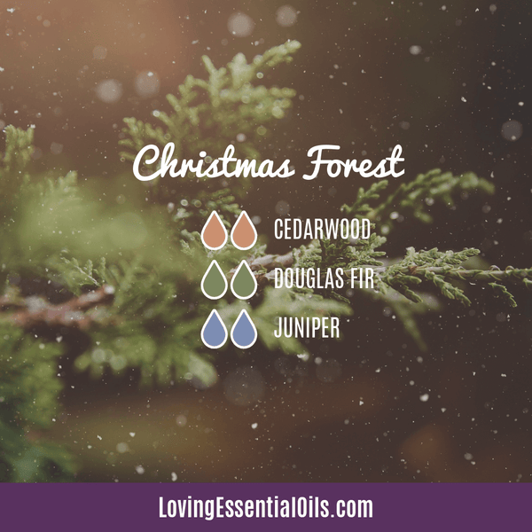 Christmas Essential Oil Diffuser Blend - Christmas Forest with douglas fir, cedarwood, and juniper berry by Loving Essential Oils