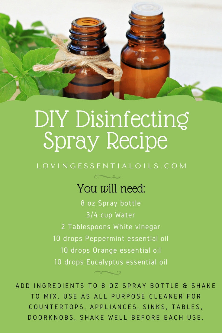 DIY Disinfecting Non-Toxic Spray Recipe With Essential Oils