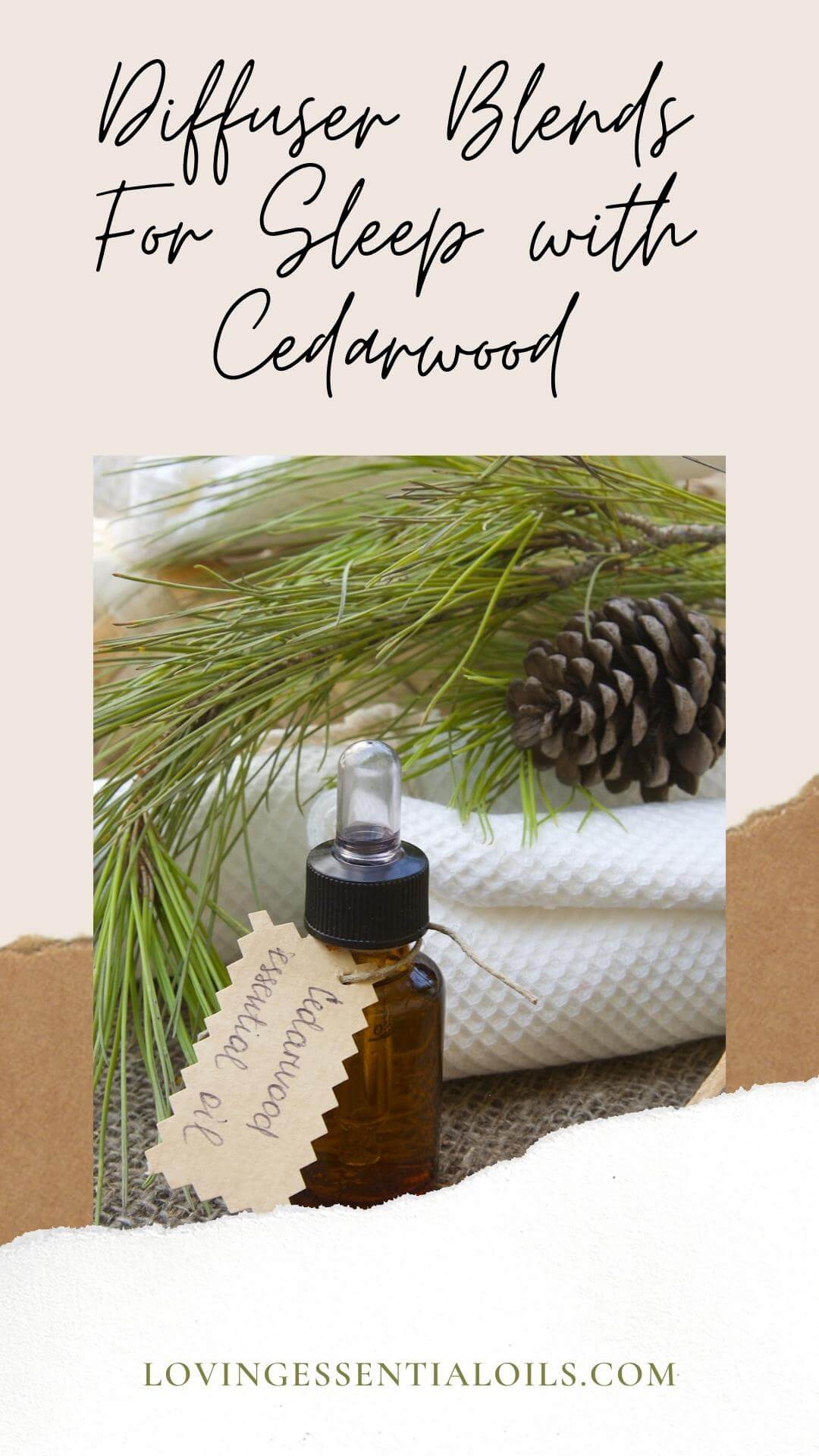 Diffuser Blend fro Sleep with Cedarwood and Lavender by Loving Essential Oils