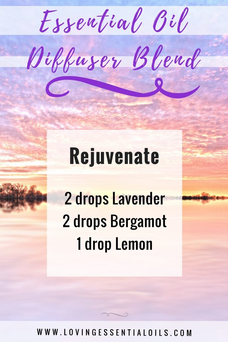 Benefits of Aromatherapy Massage - Rejuvenate Essential Oil Diffuser Blend with lavender, bergamot and lemon