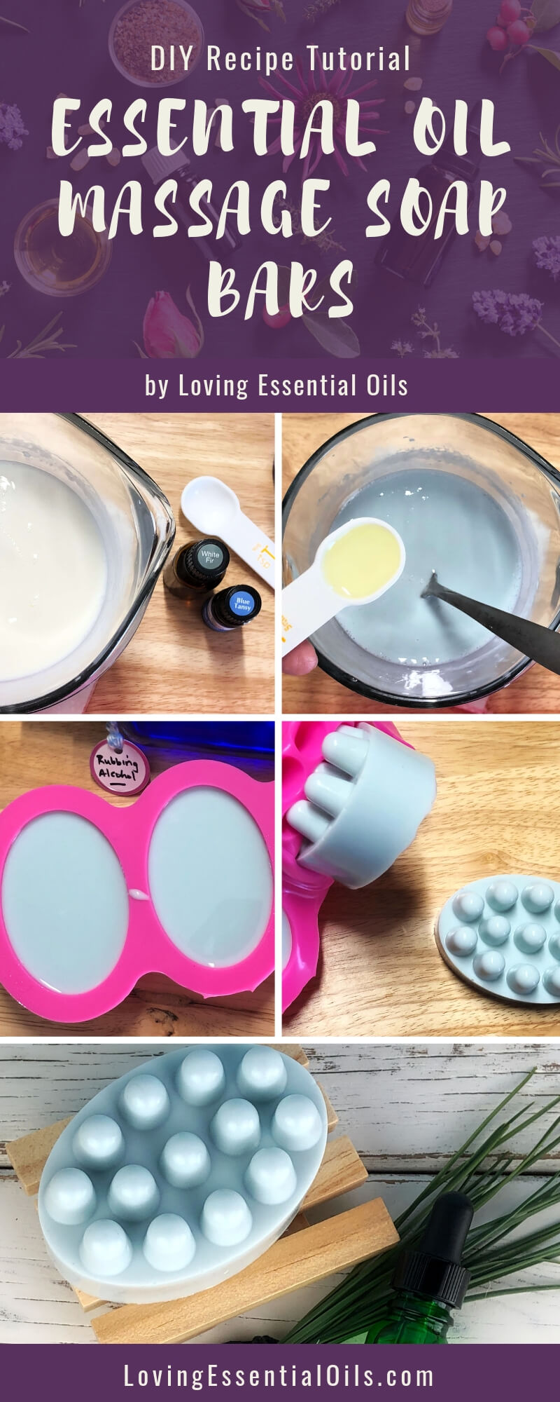 How to make bar soap with essential oils by Loving Essential Oils