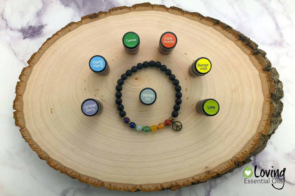 How to use Chakra Stones Bracelet by Loving Essential Oils