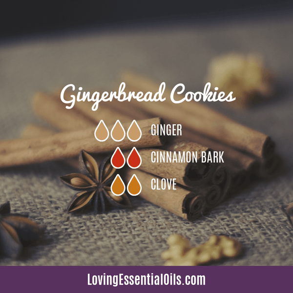 Holiday Diffuser Blend - Gingerbread Cookies with Ginger, Cinnamon Bark, and Clove by Loving Essential Oils