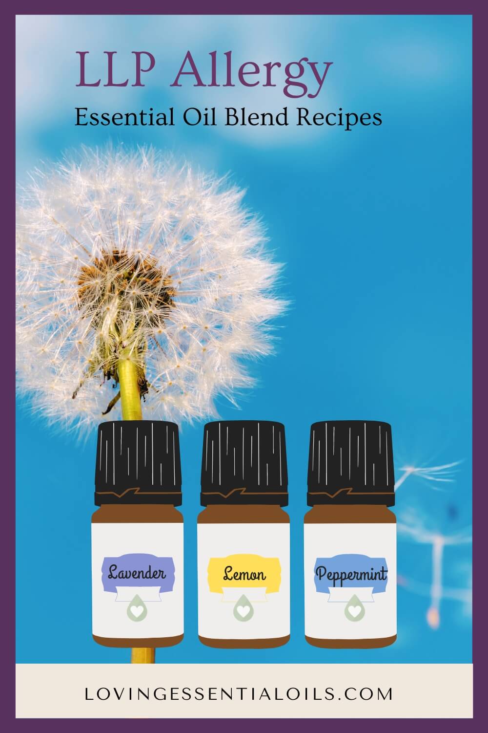 LLP Allergy essential oil blend recipes by Loving Essential Oils
