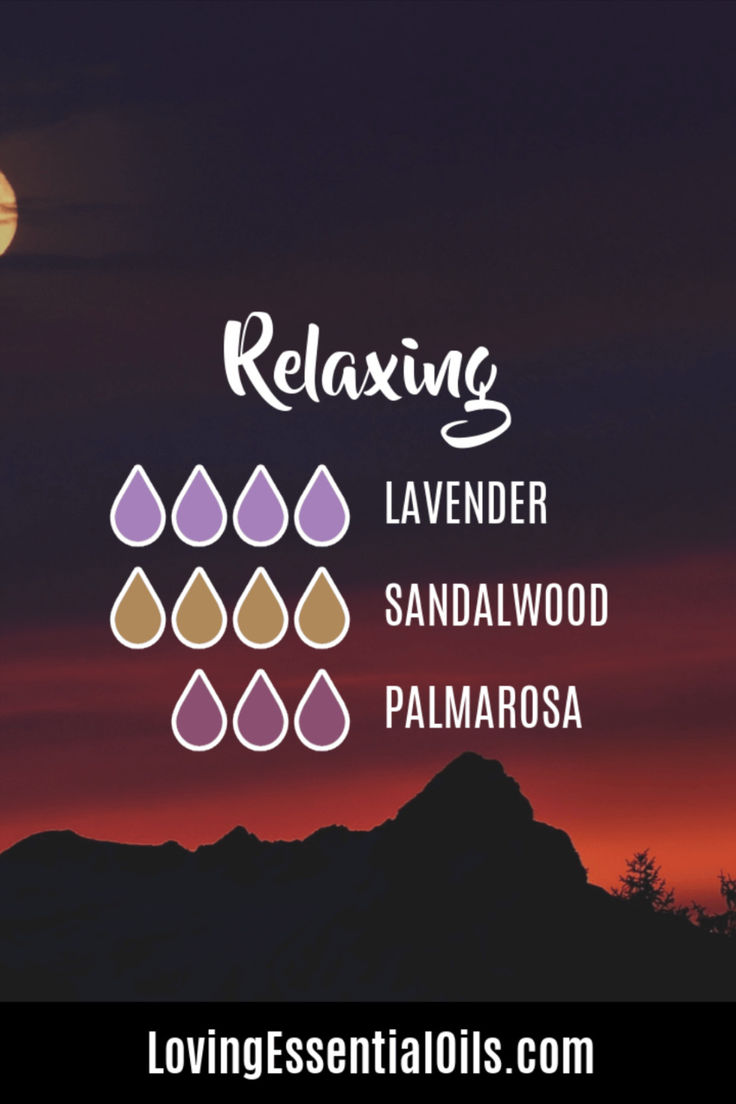 Relaxing Oil Blend Recipe with Lavender, Sandalwood and Palmarosa by Loving Essential Oils
