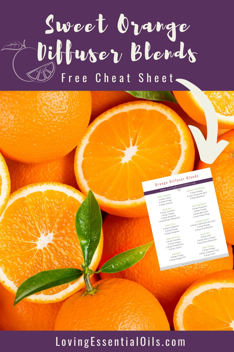 Best Orange Diffuser Blends with free cheat sheet by Loving Essential Oils