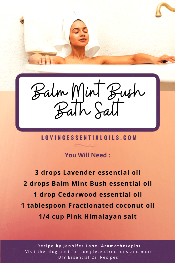 Balm mint bush bath salt by Loving Essential Oils