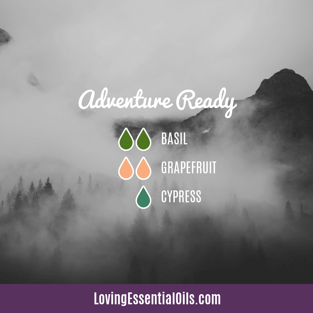 Basil Diffuser Recipe - Adventure Ready by Loving Essential Oils with Basil, Grapefruit, and Cypress
