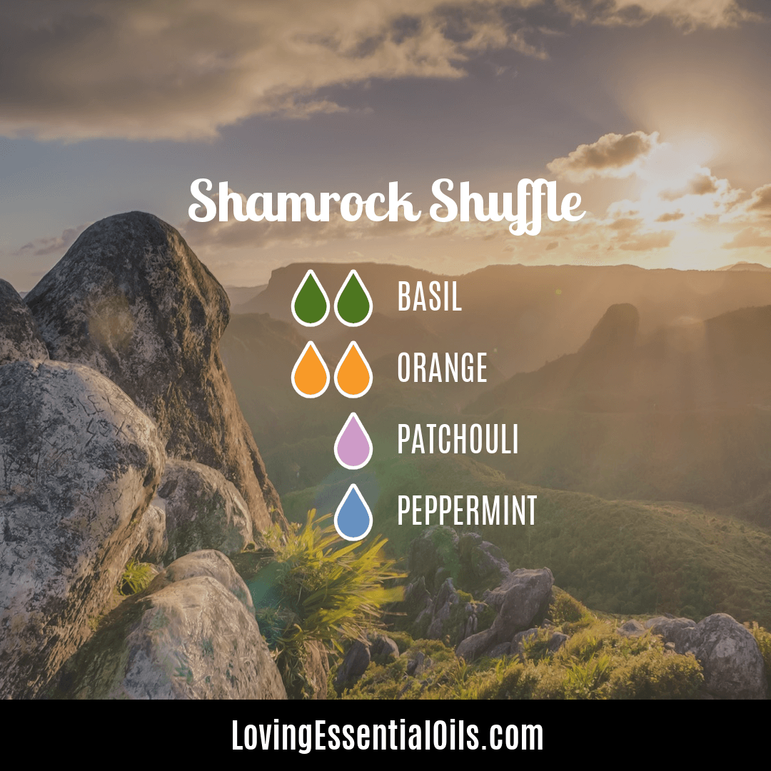 Basil essential oil blends - Shamrock Shuffle by Loving Essential Oils