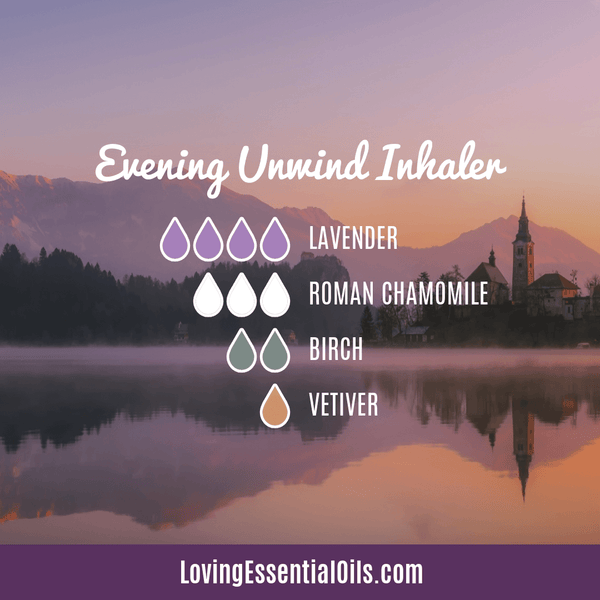 Birch essential oil inhaler blend - Evening unwind by Loving Essential Oils