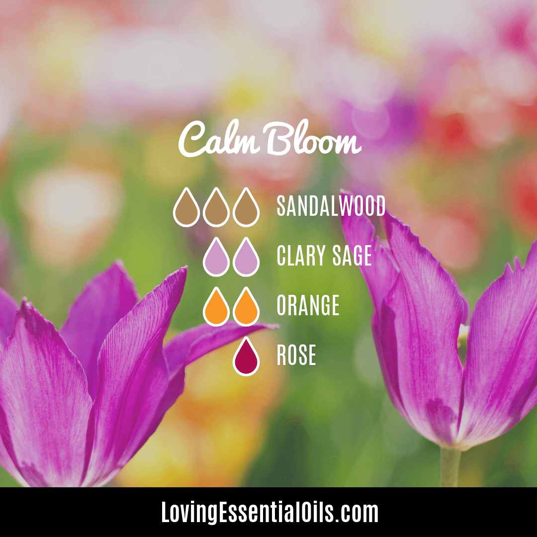 Calm bloom diffuser blend by Loving Essential Oils