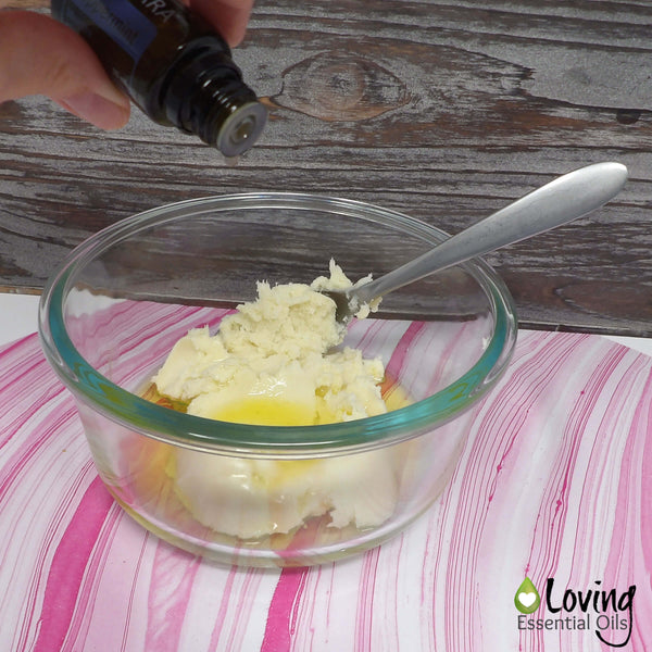 Peppermint Essential Oil Body Butter Recipe by Loving Essential Oils - Shea Butter and Peppermint Oil