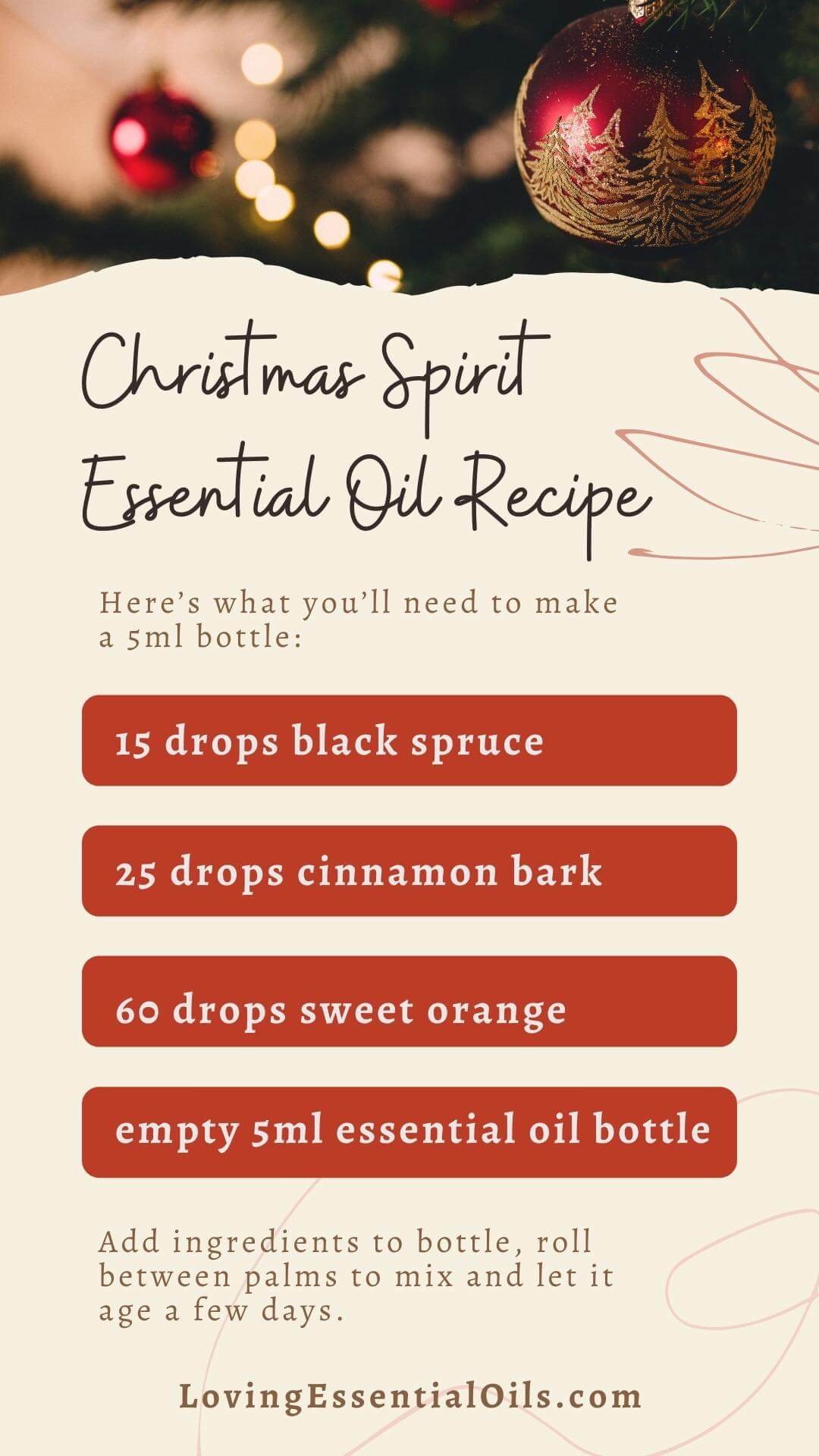 Christmas Spirit Essential Oil Blend Copycat Recipe by Loving Essential Oils