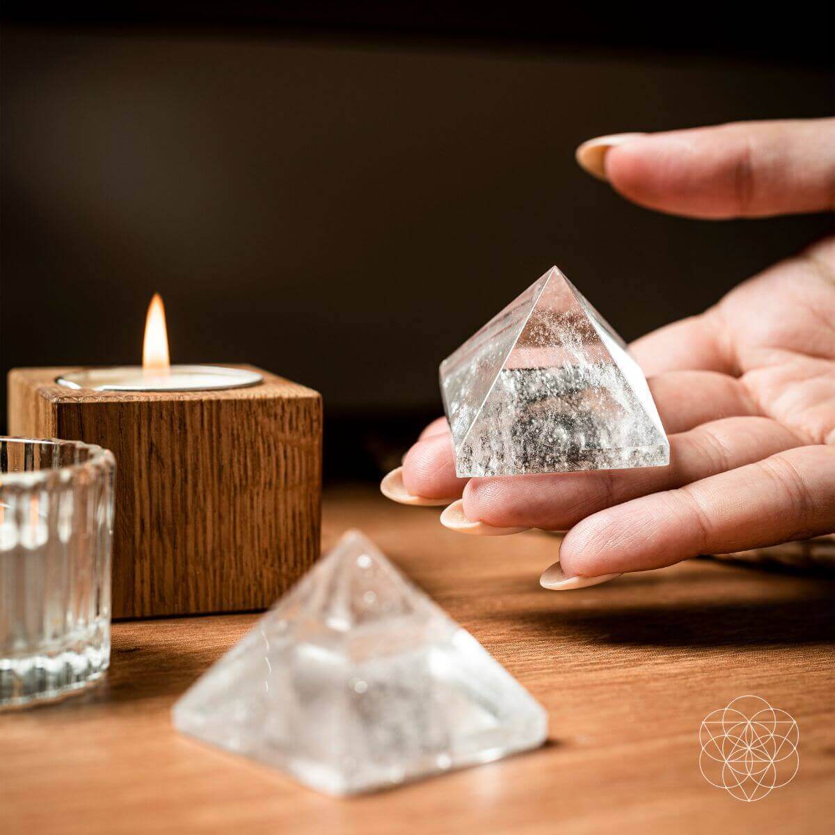 Clear Quartz Crystal Pyramid