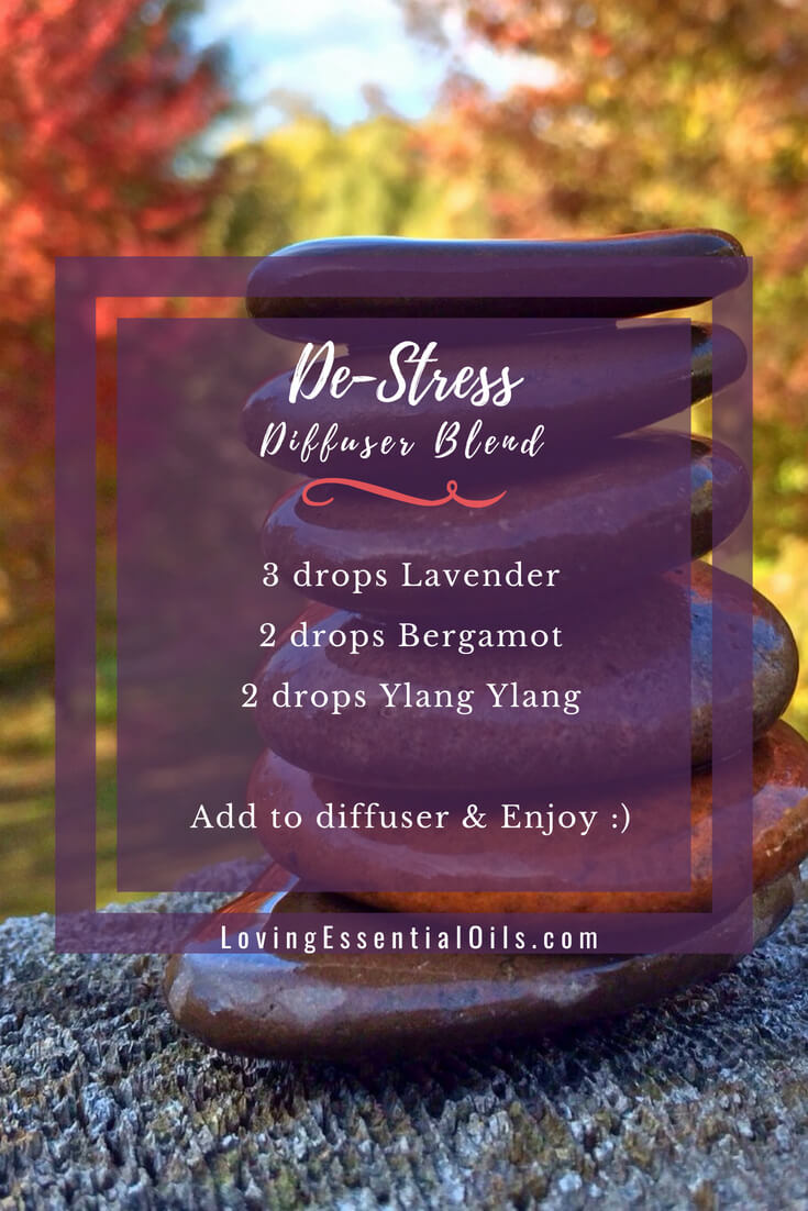 Stress Relief Diffuser Blend With Lavender Essential Oil, Bergamot Essential Oil & Ylang Ylang Essential Oil