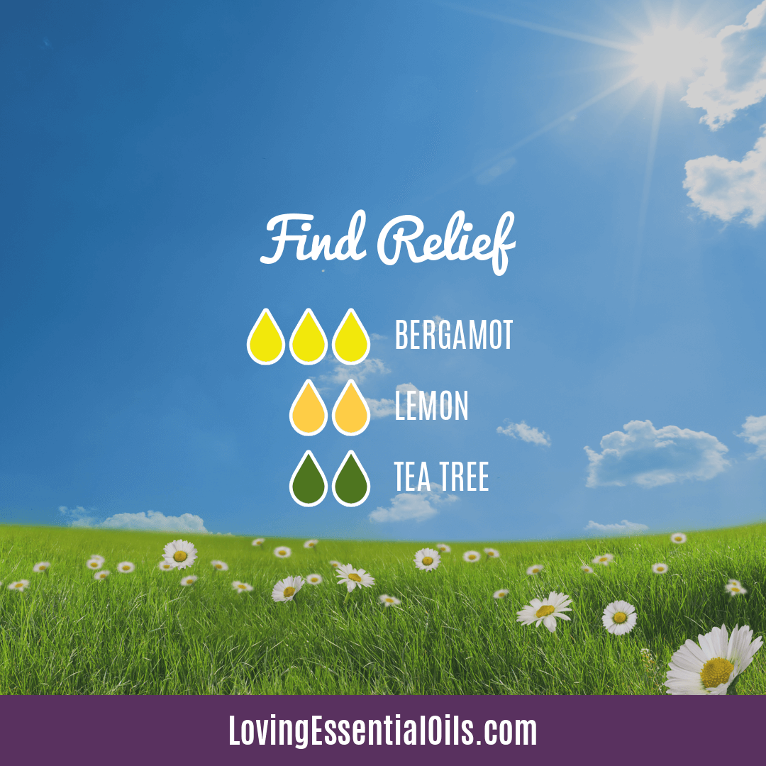 Diffusing Essential Oils for Allergies - Find Relief by Loving Essential Oils with bergamot, Lemon and tea tree oil