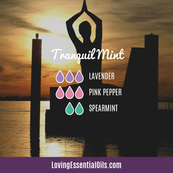 Diffusing Pink Pepper Essential Oil - Tranquil Mint with lavender, pink pepper, and spearmint