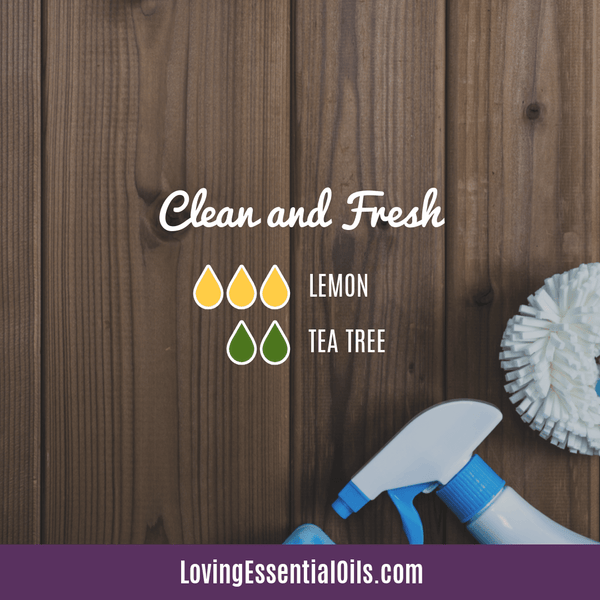 Essential oil blend for school - Clean and fresh by Loving Essential Oils with lemon and tea tree