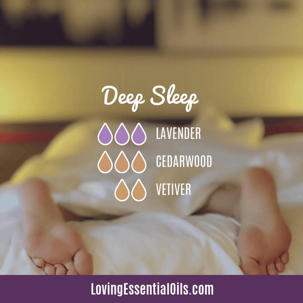 Essential Oil Blends for Bedtime - Deep Sleep by Loving Essential Oils with lavender, cedarwood, and vetiver
