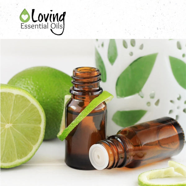 Essential oil diffuser blends with lime by Loving Essential Oils