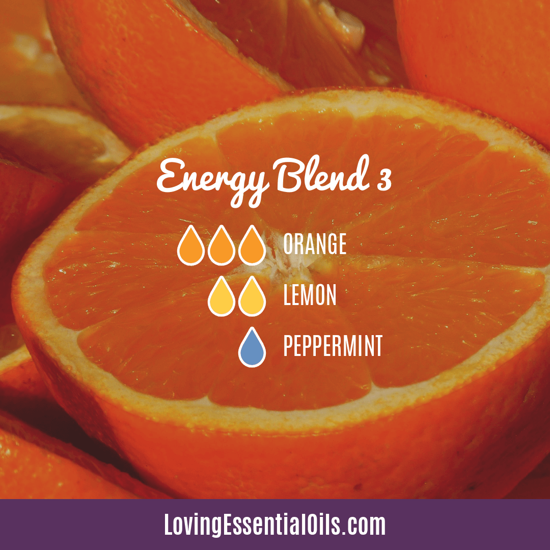Essential Oil For Fatigue - Energy Blend #3 with Orange, Lemon and Peppermint by Loving Essential Oils