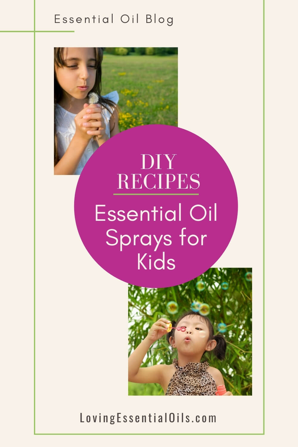 Essential Oil Spray Recipes for Kids by Loving Essential Oils