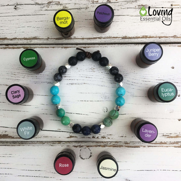 Essential Oil Blend with Bracelet Diffuser - Wellness | Yogaroma