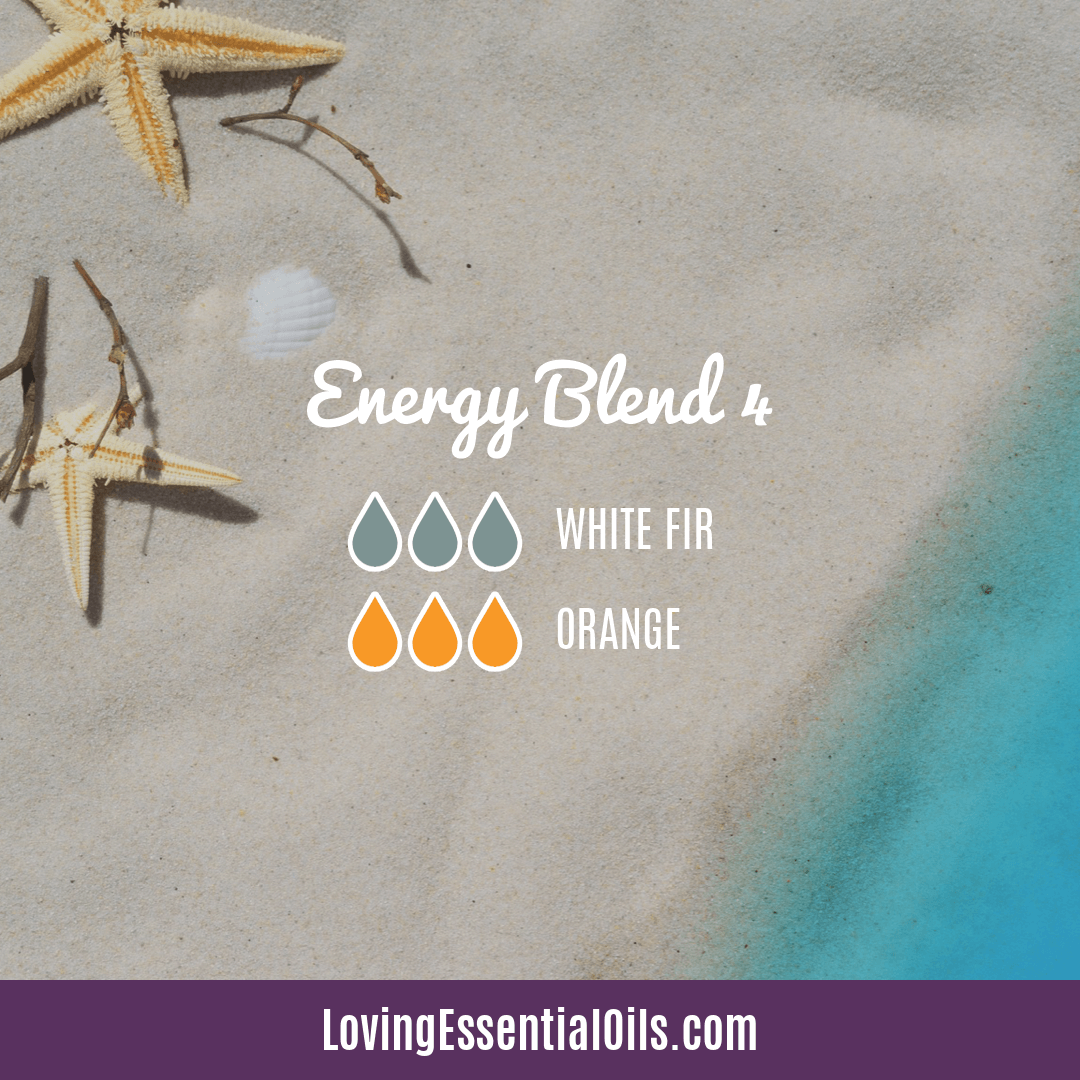 Essential Oils For Fatigue - Energy Blend #4 with White Fir and Sweet Orange by Loving Essential Oils
