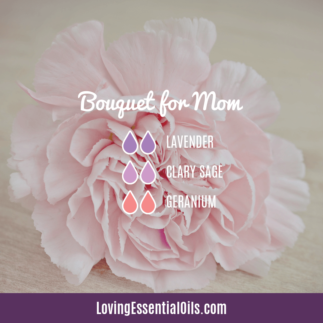 Doterra Mothers Day Diffuser by Loving Essential Oils | Bouquet for Mom with lavender, clary sage and geranium