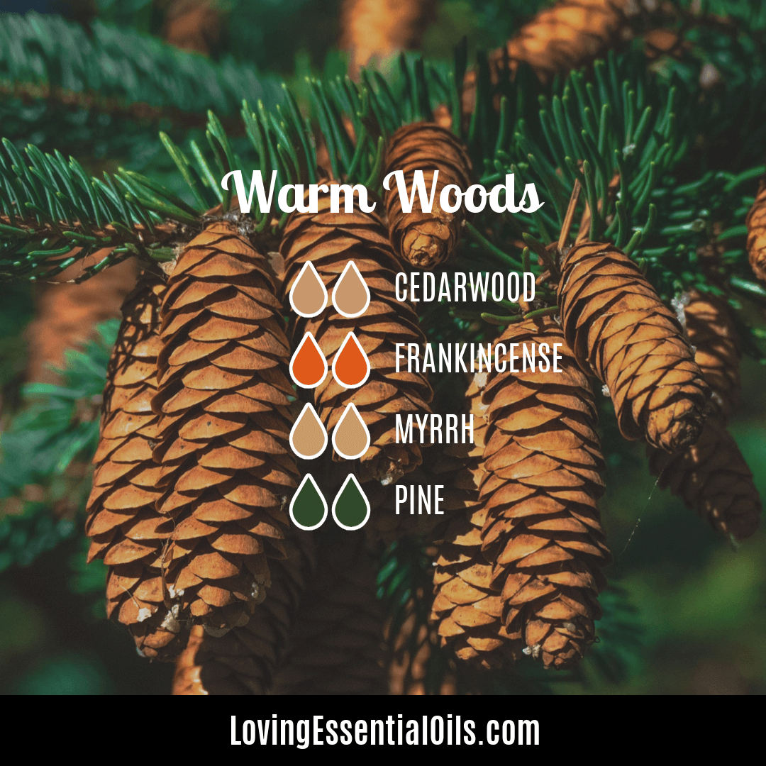 Frankincense and cedarwood diffuser blends by Loving Essential Oils