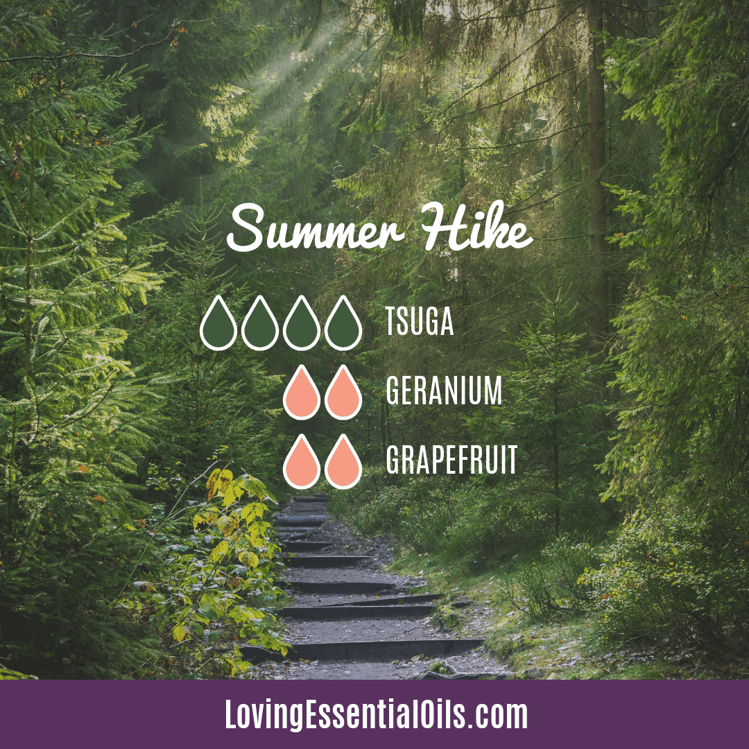 Geranium Diffuser Blend Recipe - Summer Hike by Loving Essential Oils