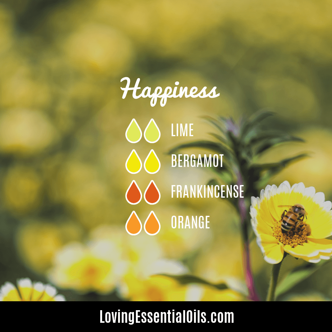 Happiness Diffuser Blend with Lime, Sweet Orange, Bergamot and Frankincense