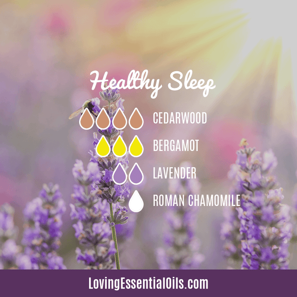 Healthy Sleep diffuser blend by Loving Essential Oils - Cedarwood, lavender, bergamot, roman chamomile