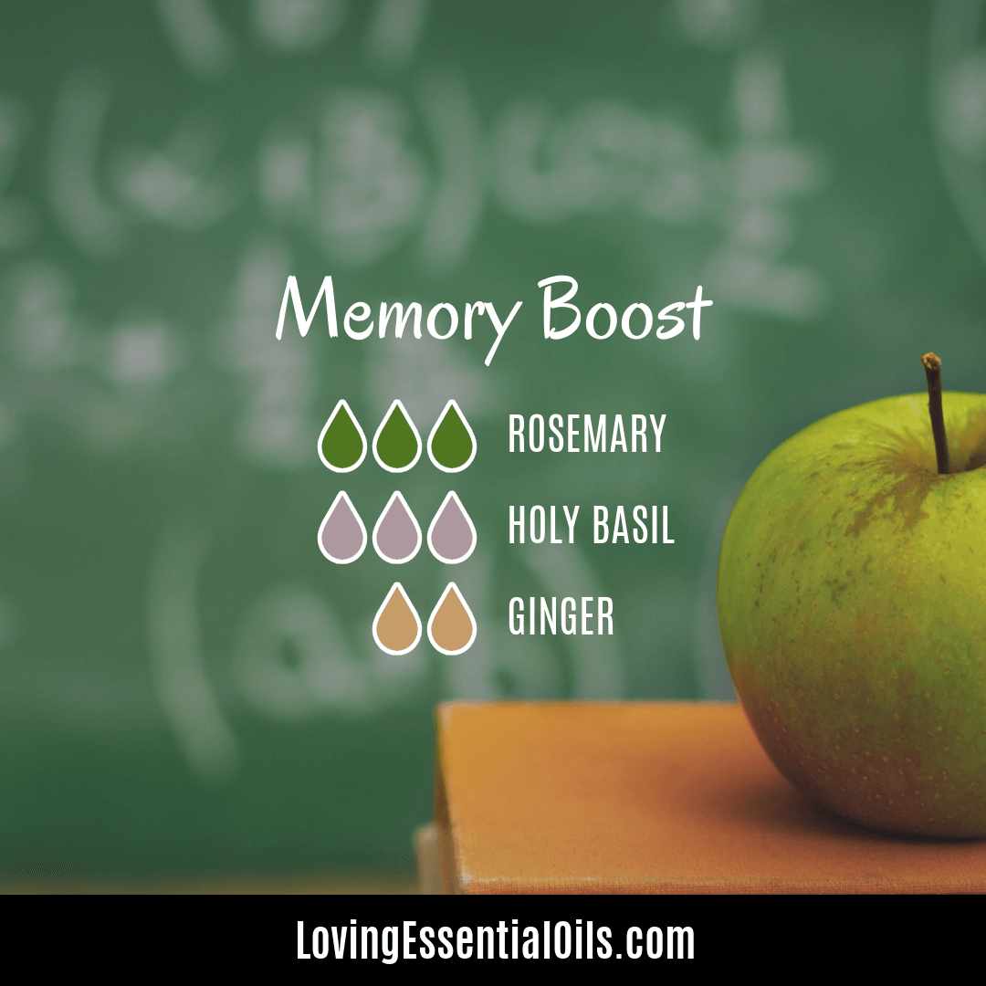 Holy basil blends well with - Memory Boost Blend with rosemary and ginger