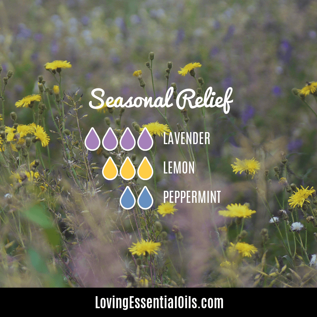 Lavender and lemon diffuser blend - Seasonal Relief by Loving Essential Oils