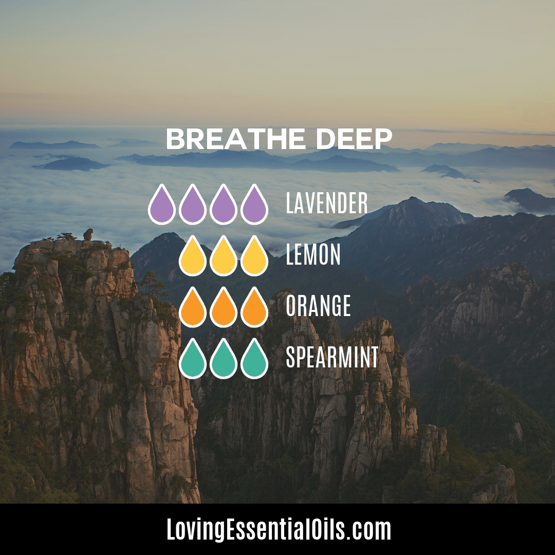 Lavender and lemon essential oil blends - Breathe Deep by Loving Essential Oils